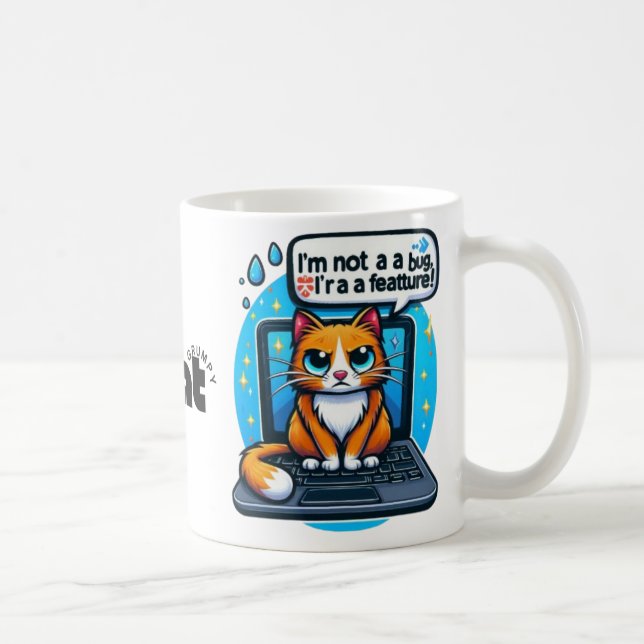 Grumpy Cat Mug – Funny Cat Lover Gift (Right)
