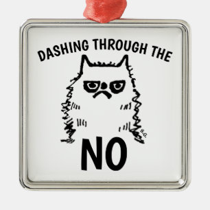 GRUMPY CAT, NOPE CHISTMAS ORNAMENTS
