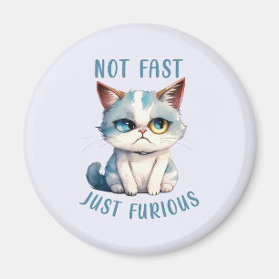 Grumpy Cat - Not Fast, Just Furious Magnet