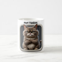 Grumpy Cat “Not Today” Funny Angry Cat Design