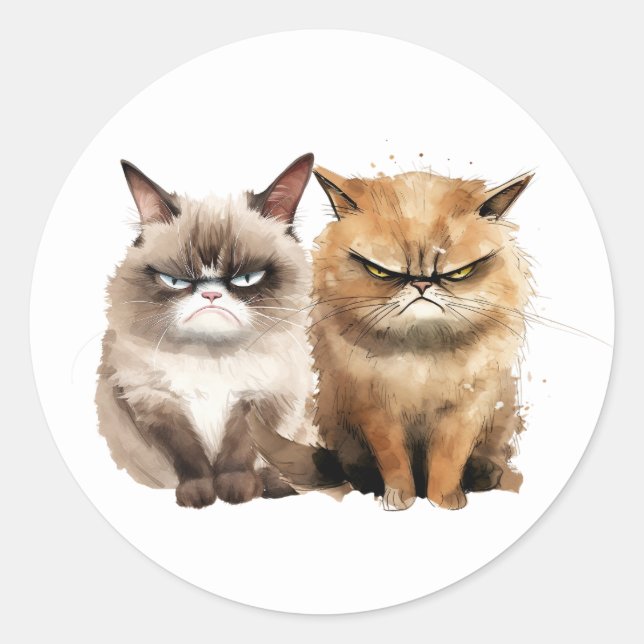 Grumpy Cat Stickers (Front)