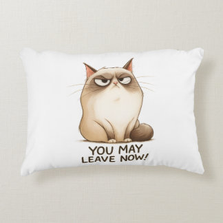 😾 Grumpy Cat Throw Pillow 🚪🐾