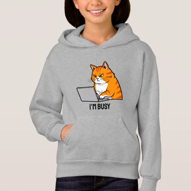 Grumpy Cat Working From Home Funny (Front)