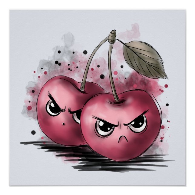 Grumpy Cherries Poster (Front)