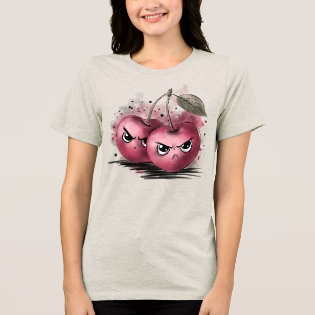 Grumpy Cherries Tri-Blend Shirt (Front)