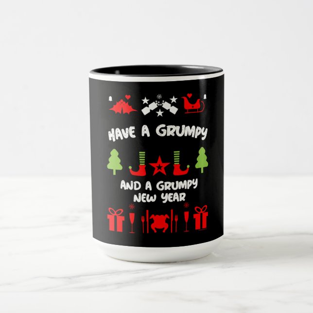 Grumpy Christmas     Mug (Center)