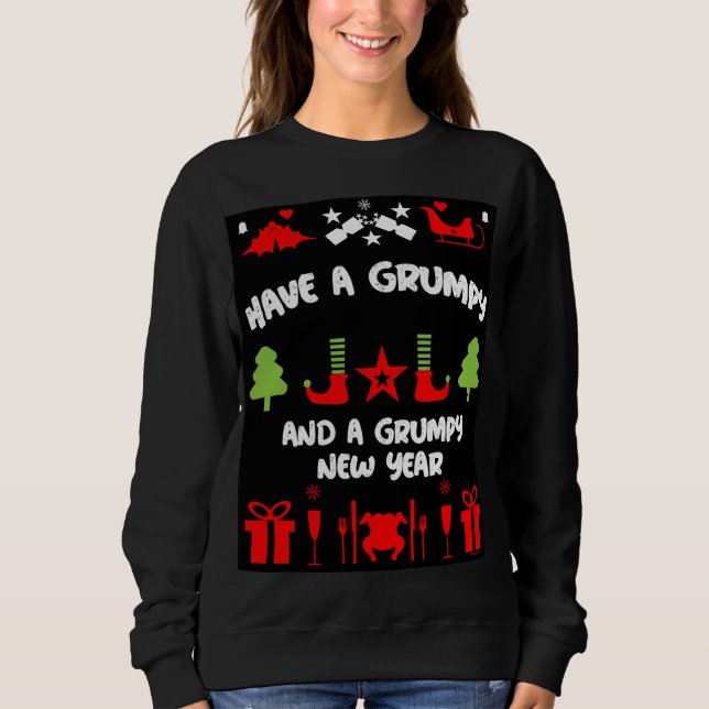 Grumpy Christmas    Sweatshirt (Front)