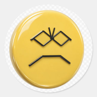 Grumpy Classic Round Sticker