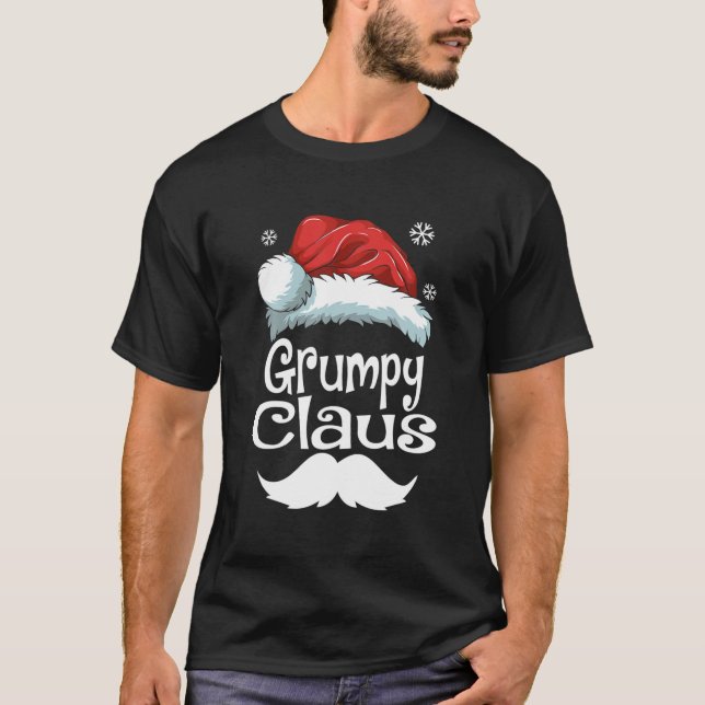 Grumpy Claus Matching Family Christmas Pyjamas Xma T-Shirt (Front)