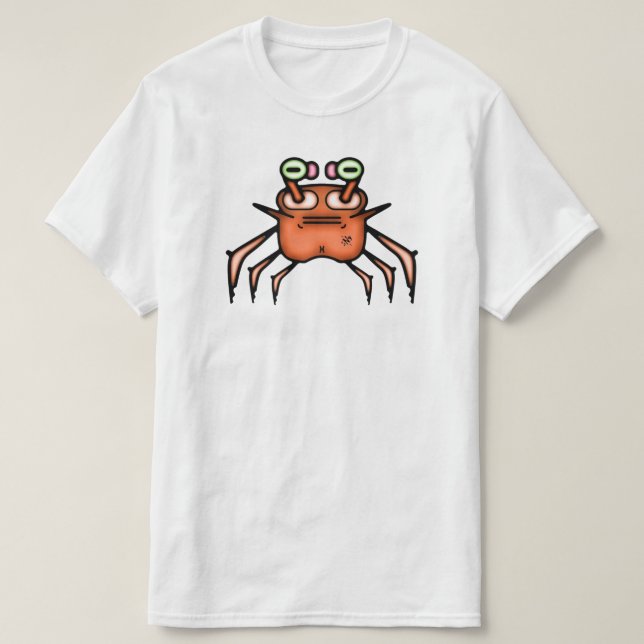 Grumpy Crab Funny T-Shirt (Design Front)