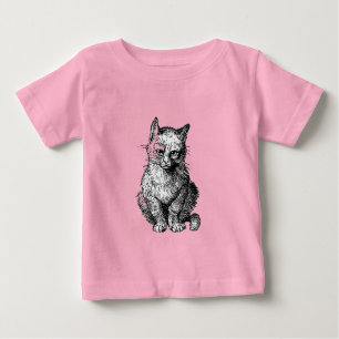 Grumpy Cute cat animal baby shirt