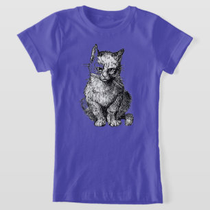 Grumpy Cute cat animal girl shirt