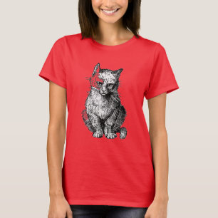 Grumpy Cute cat animal women shirt