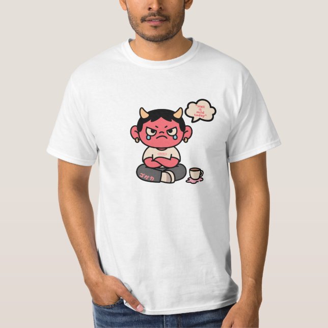 Grumpy Cute Oni – “Hell is Mild Today” T-Shirt (Front)