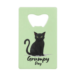 Grumpy Day with Black Cat
