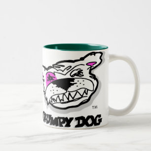 Grumpy Dog Big handle Mug for all kinds of hands.
