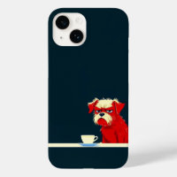 Grumpy Dog Coffee Time - Cute Minimalist Phone Cas