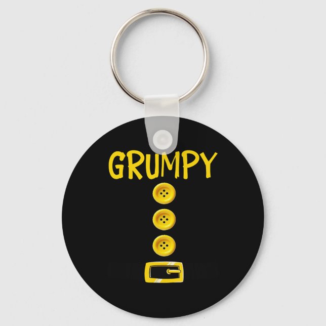 Grumpy Dwarf Halloween Costume Colour Matching Gru Key Ring (Front)