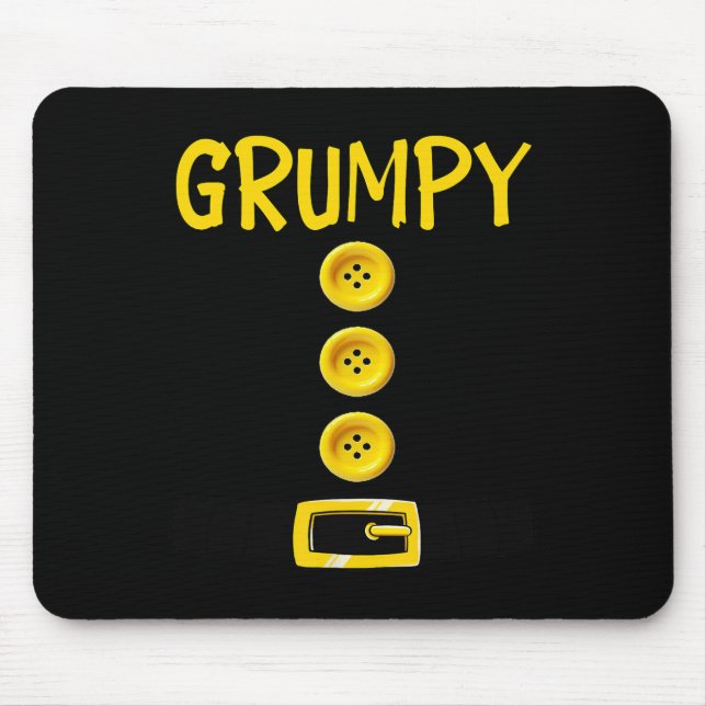Grumpy Dwarf Halloween Costume Colour Matching Gru Mouse Mat (Front)