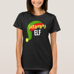 Grumpy Elf Matching Family Group Christmas Party P T-Shirt