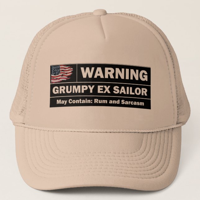 Grumpy Ex-Sailor Cap (Front)