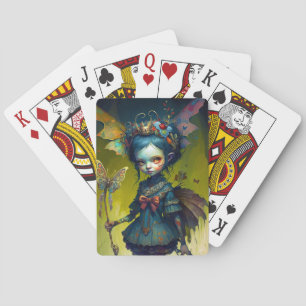 Grumpy Fairy Pixie Fantasy Art Playing Cards