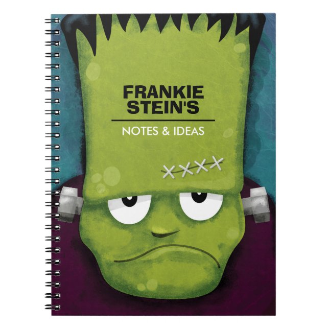 Grumpy Frankenstein's Monster Personalised Notebook (Front)
