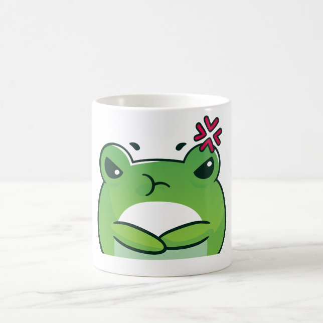 Grumpy Frog Coffee Mug – Cute Funny Frog Mug (Center)