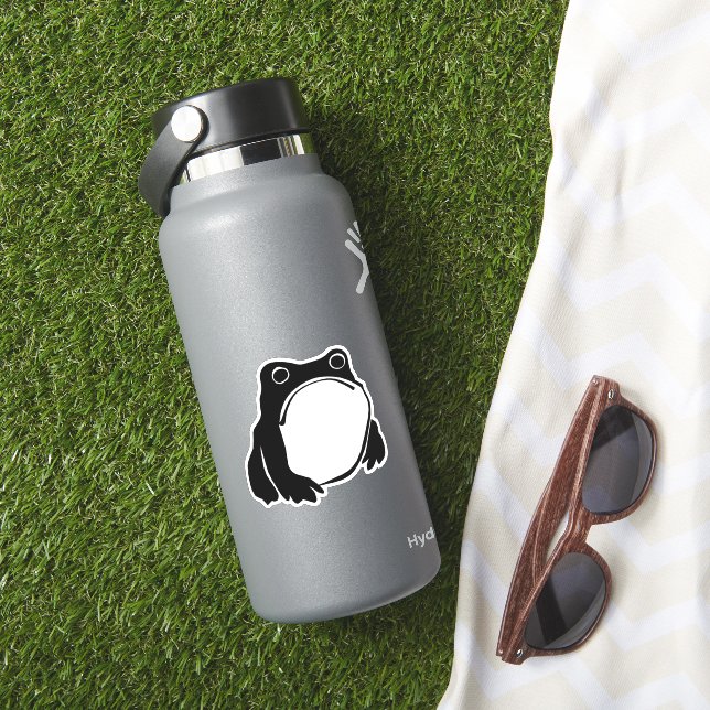 Grumpy Frog drawing Japanese art by Matsumoto Hoji (HydroFlask Insitu)