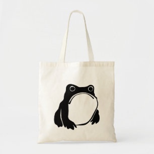 Grumpy Frog drawing Japanese art by Matsumoto Hoji Tote Bag