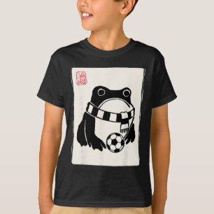 Grumpy Frog Soccer Player Men Women Kids Funny Soc T-Shirt