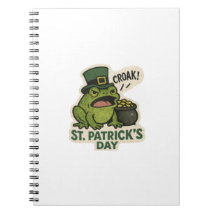 Grumpy Frog St.Patrick's Day Notebook