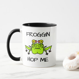 Grumpy Frog Weird Cartoon Creature Mug