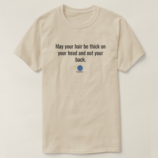Grumpy Geezer Back Hair  T-Shirt (Design Front)
