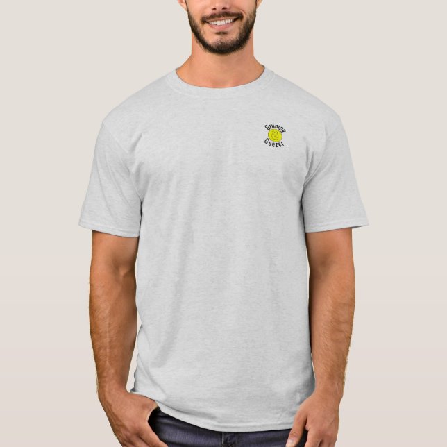 Grumpy Geezer Small curved text logo T-Shirt (Front)