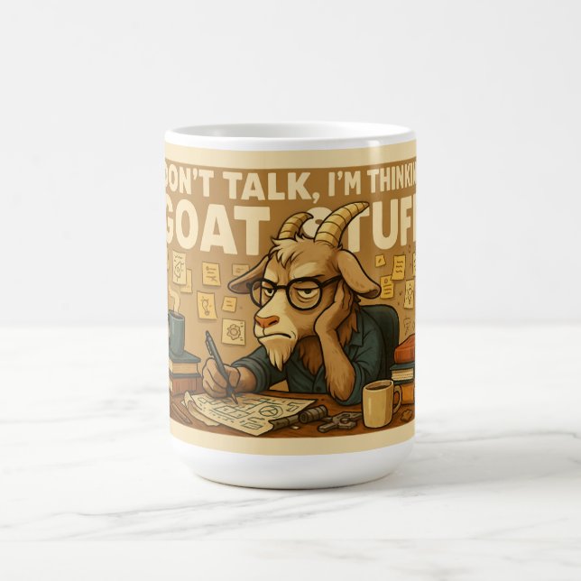 Grumpy Goat Mug – Thinking Goat Stuff Design (Center)