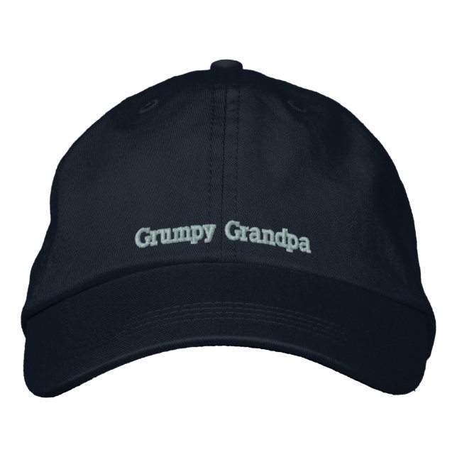 Grumpy Grandpa Embroidered Hat (Front)
