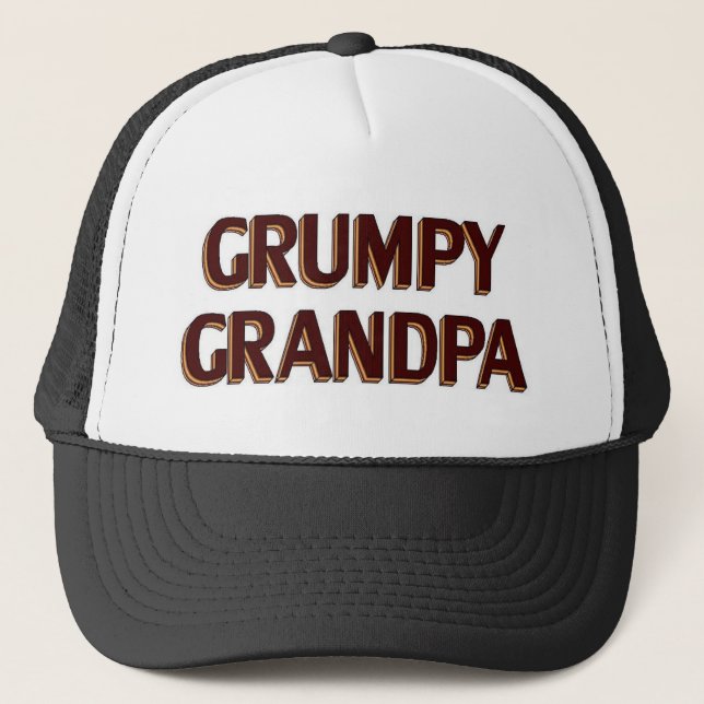 Grumpy Grandpa Trucker Hat (Front)