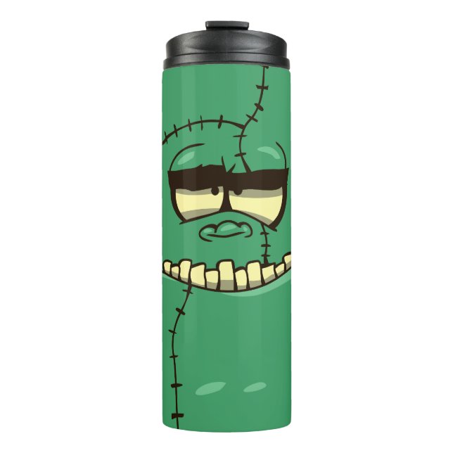 Grumpy Green Monster Thermal Tumbler (Front)