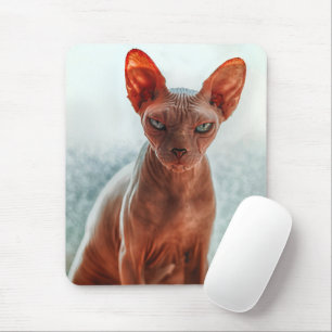Grumpy Hairless Sphynx Cat Mouse Mat