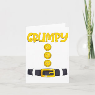 Grumpy Halloween Dwarf Costume Colour Matching Card