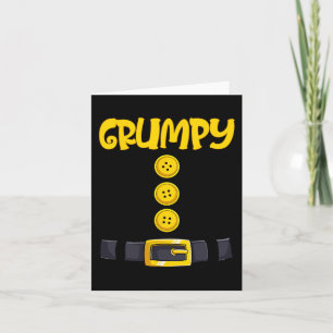 Grumpy Halloween Dwarf Costume Colour Matching Card