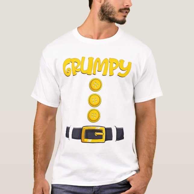 Grumpy Halloween Dwarf Costume Colour Matching  T-Shirt (Front)