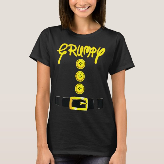 Grumpy Halloween Dwarf Costume Colour Matching T-Shirt (Front)