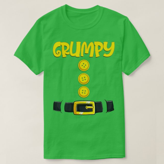 Grumpy Halloween Dwarf Costume Colour Matching  T-Shirt (Design Front)
