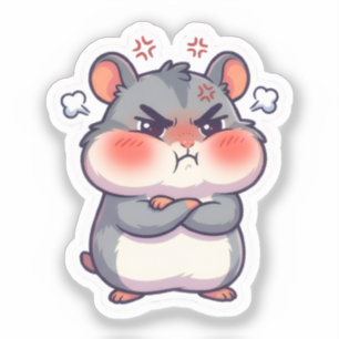 Grumpy Hamster Sticker