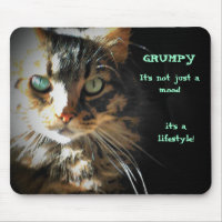 Grumpy is a lifestyle mouse pad