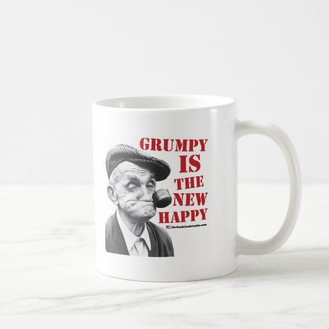 Grumpy is the new happy coffee mug (Right)