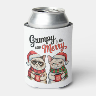 Grumpy Is The New Merry Christmas Cat Lover Can Cooler