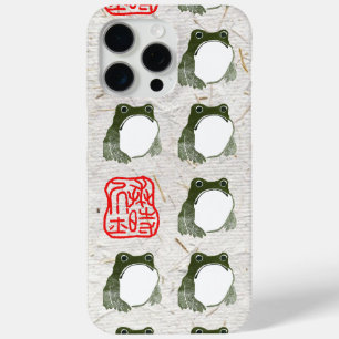 Grumpy Japanese Frog Toad 19th Century  iPhone 15 Pro Max Case